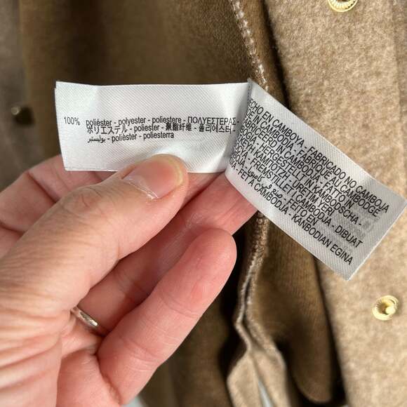 Zara Women Size XS Over-sized Soft Knit Tan Shirt Jacket Shacket - Picture 6 of 14